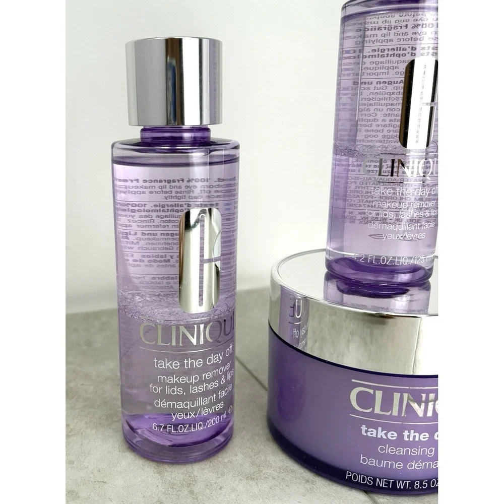 Clinique Take The Day Off Bundle / Balm 8.5 Jumbo / Makeup Remover 6.7 & 4.2 oz - Picture 7 of 7